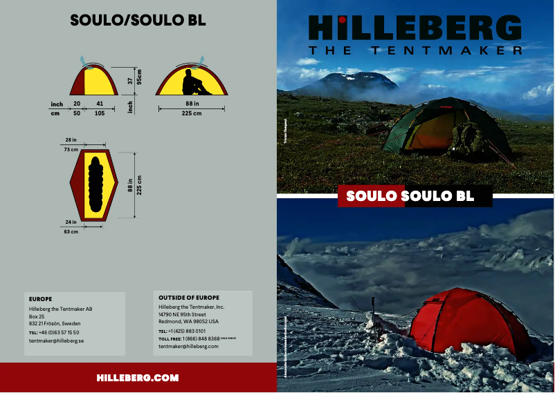 Page n°1 - Manuel utilisateur Hilleberg Soulo