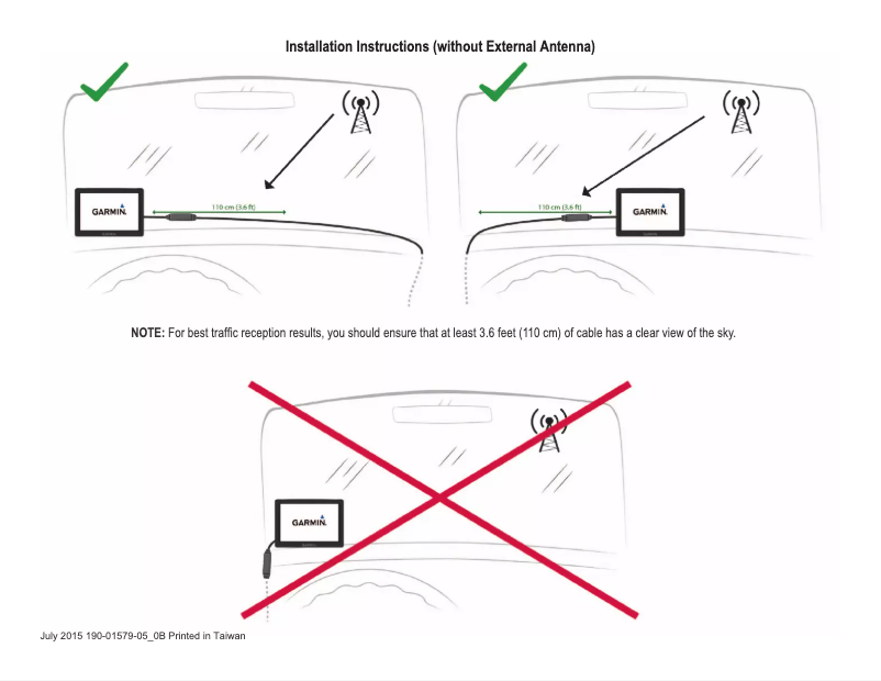 Page 1 de la notice Manuel utilisateur Garmin FMI-65