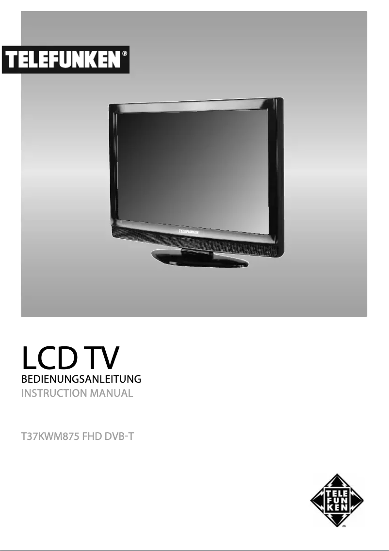 Image de la première page du manuel de l'appareil T37KWM875 FHD