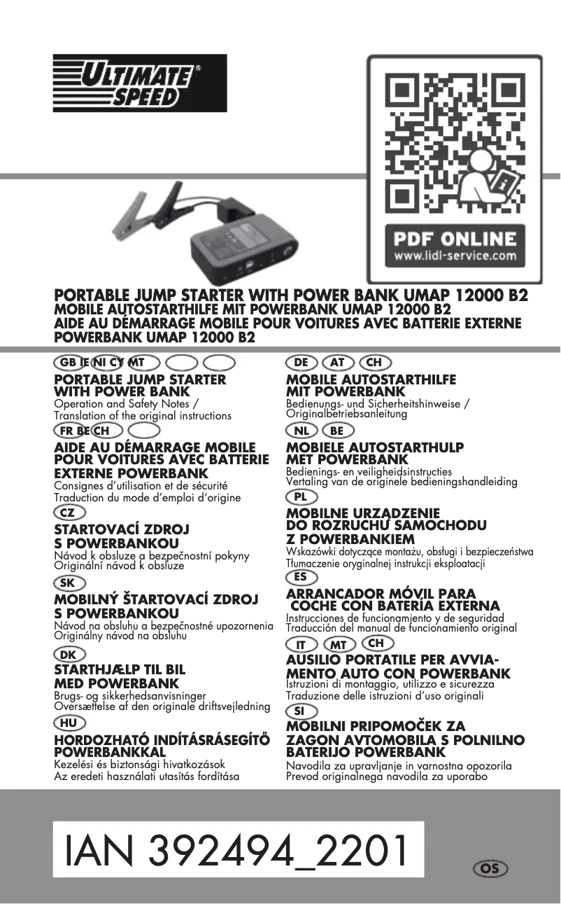 Page n°1 - Manuel utilisateur Ultimate Speed UMAP 12000 B2