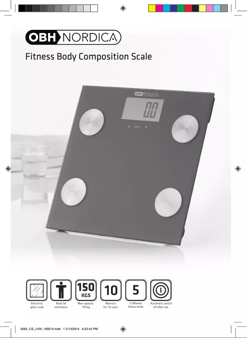 Página 1 del manual Manual de usuario OBH Nordica Fitness Body 6262