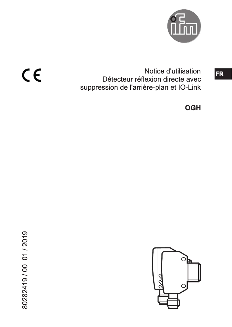 Page 1 de la notice Manuel utilisateur IFM OGH383