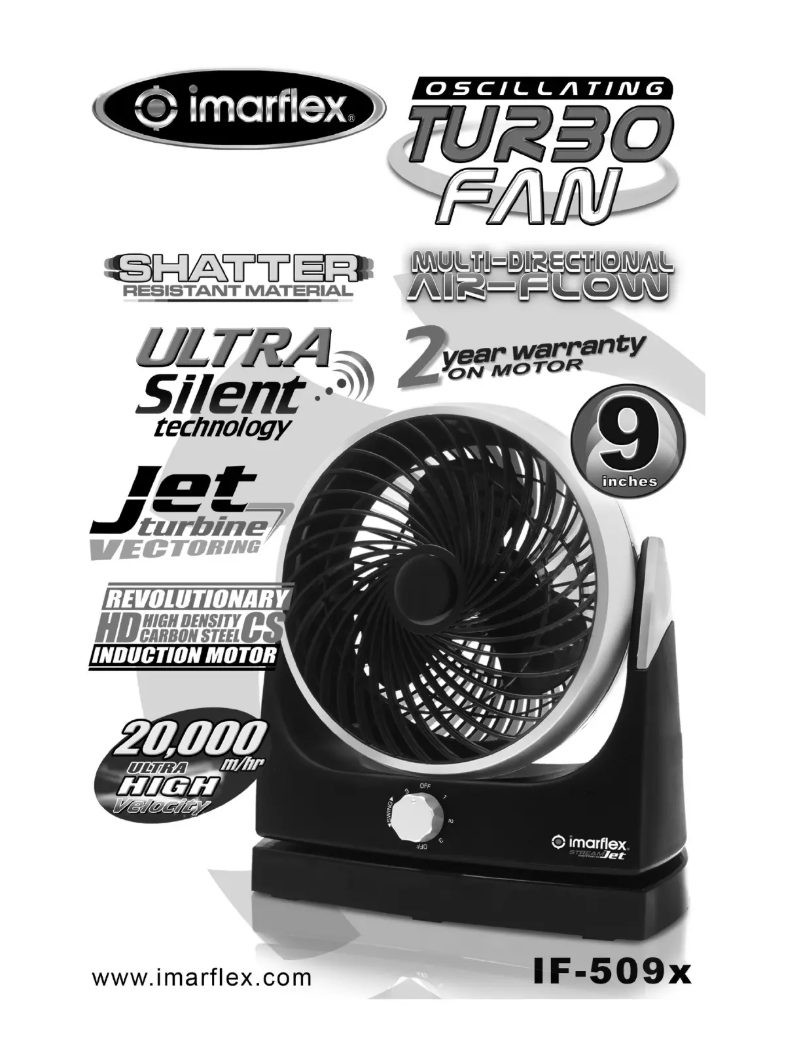 Image de la première page du manuel de l'appareil IF-509X