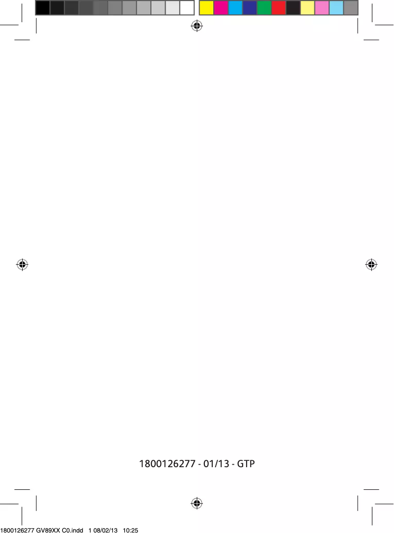 Image de la première page du manuel de l'appareil GV8960C0