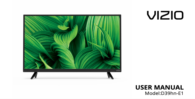 Page 1 de la notice Manuel utilisateur VIZIO D39hn-E1