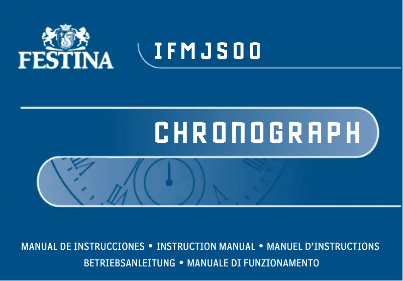 Page 1 de la notice Manuel utilisateur Festina F16778