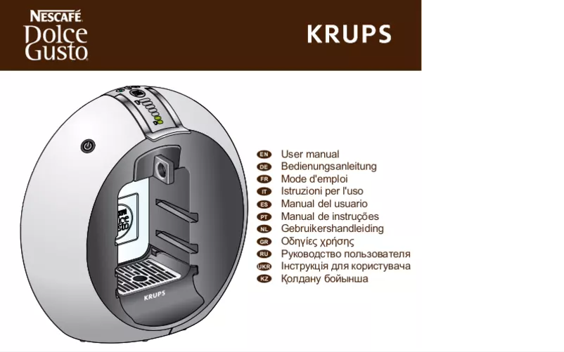 Page n°1 - Manuel utilisateur Nescafé Ciccolo Automatic