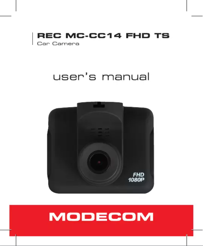 Page 1 de la notice Manuel utilisateur ModeCom MC-CC14