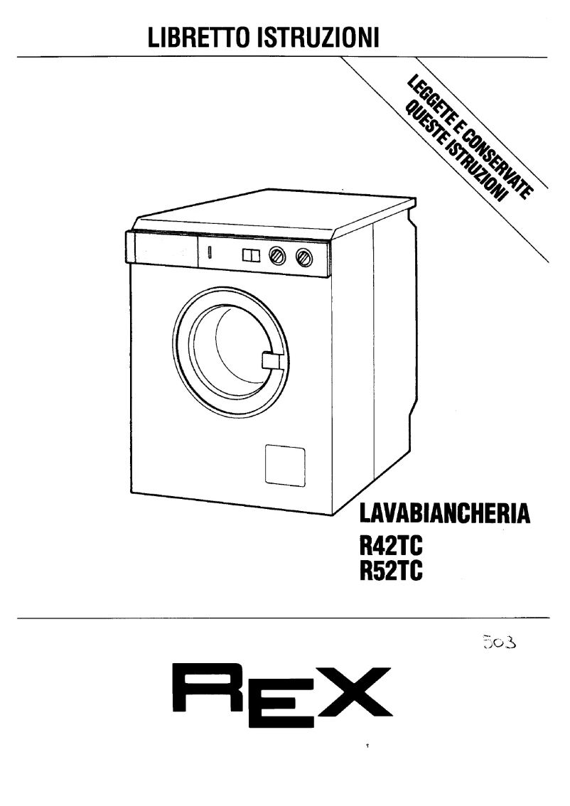 Page 1 of the manual User Manual Rex R52TC