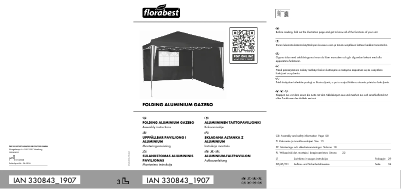 Page n°1 - Manuel utilisateur Florabest IAN 330843
