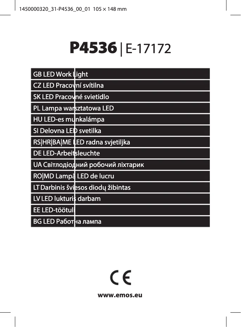 Page n°1 - Manuel utilisateur Emos P4536