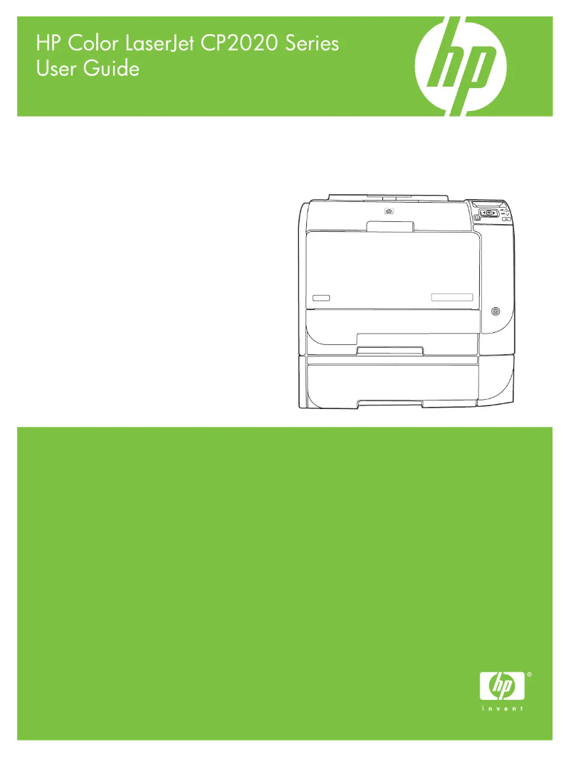 Page 1 de la notice Manuel utilisateur HP Color LaserJet CP2025n