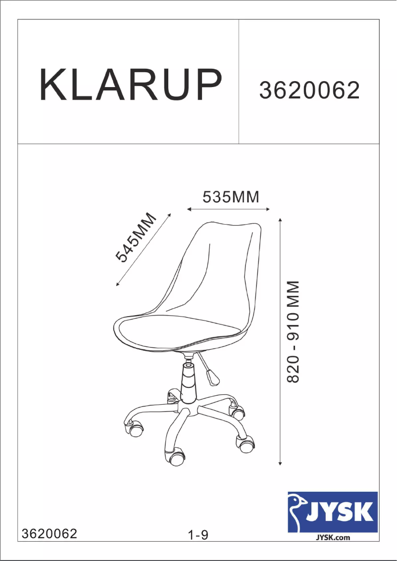 Página 1 del manual Manual de usuario JYSK Klarup