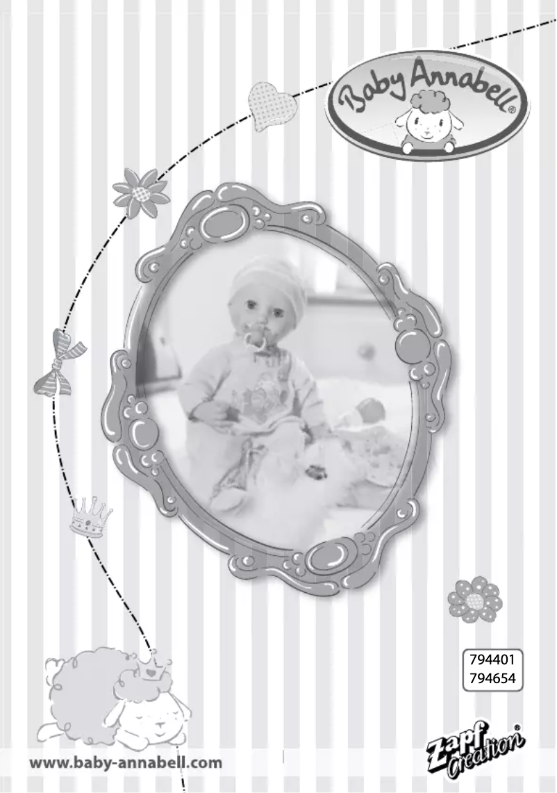 Page 1 de la notice Manuel utilisateur Baby Annabell 794401