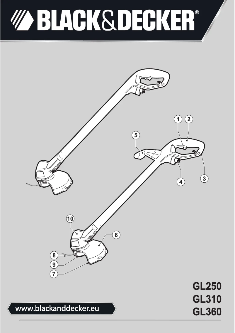 Page 1 de la notice Manuel utilisateur Black & Decker GL360