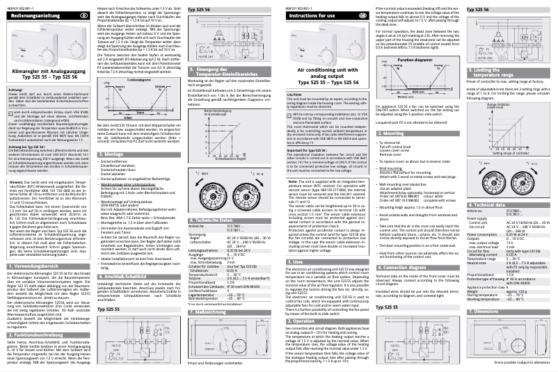 Image de la première page du manuel de l'appareil 525 55