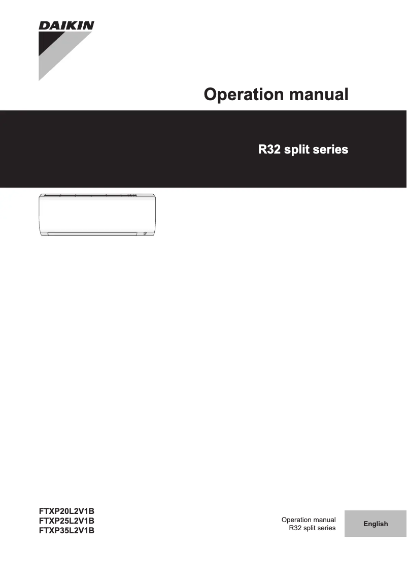 Página 1 del manual Manual de usuario Daikin FTXP25L