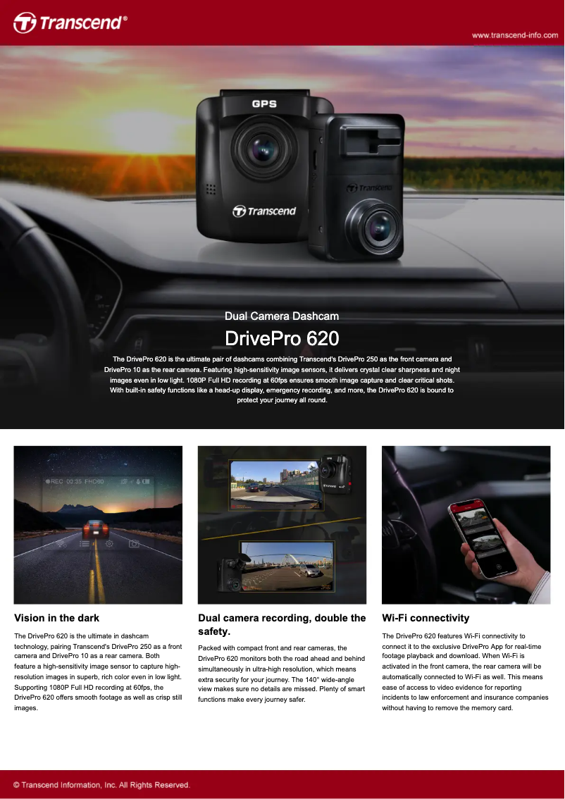 Image de la première page du manuel de l'appareil DrivePro 620