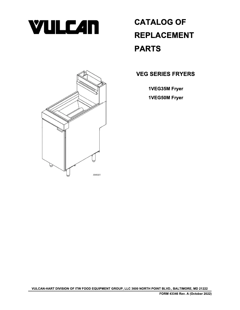 Página 1 del manual Catálogo Vulcan VEG50