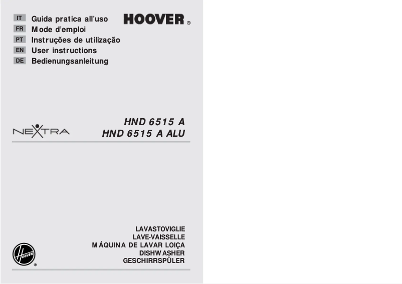 Page n°1 - Manuel utilisateur Hoover HND 6515 A AL S