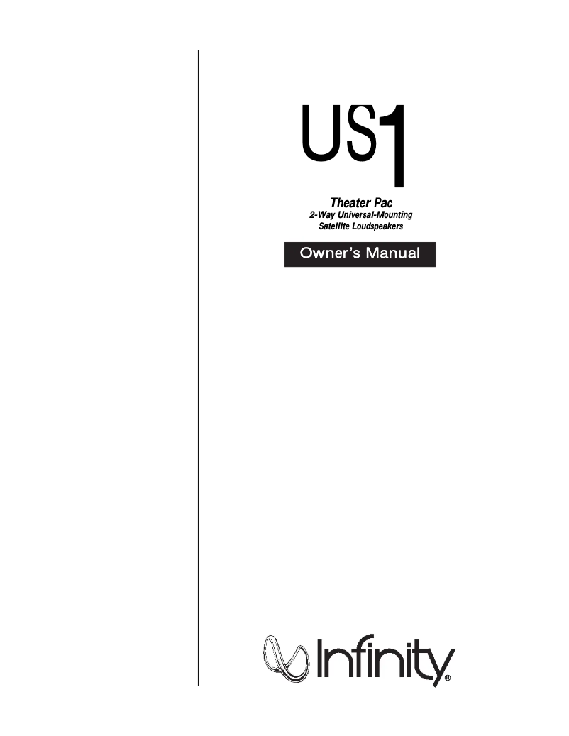 Página 1 del manual Manual de usuario Infinity US 1