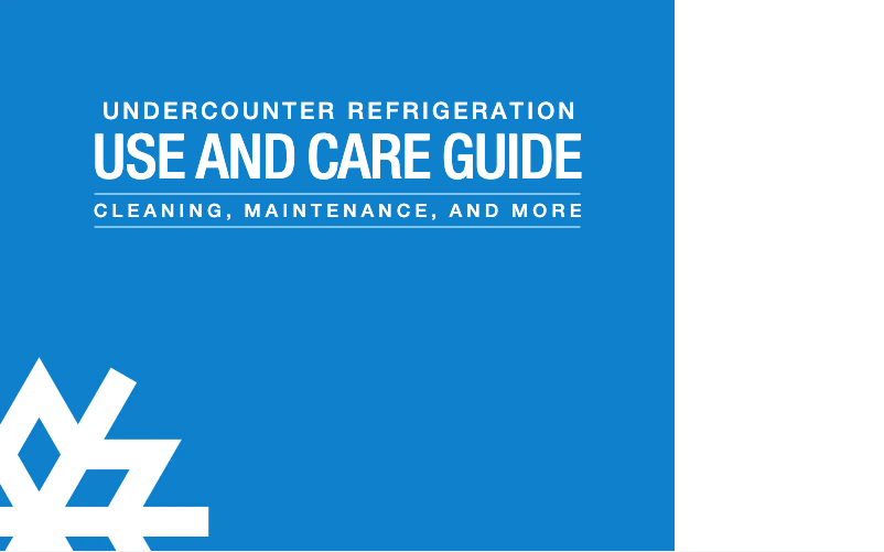 Page 1 de la notice Manuel d'utilisation et d'entretien Sub-Zero UC-24RO