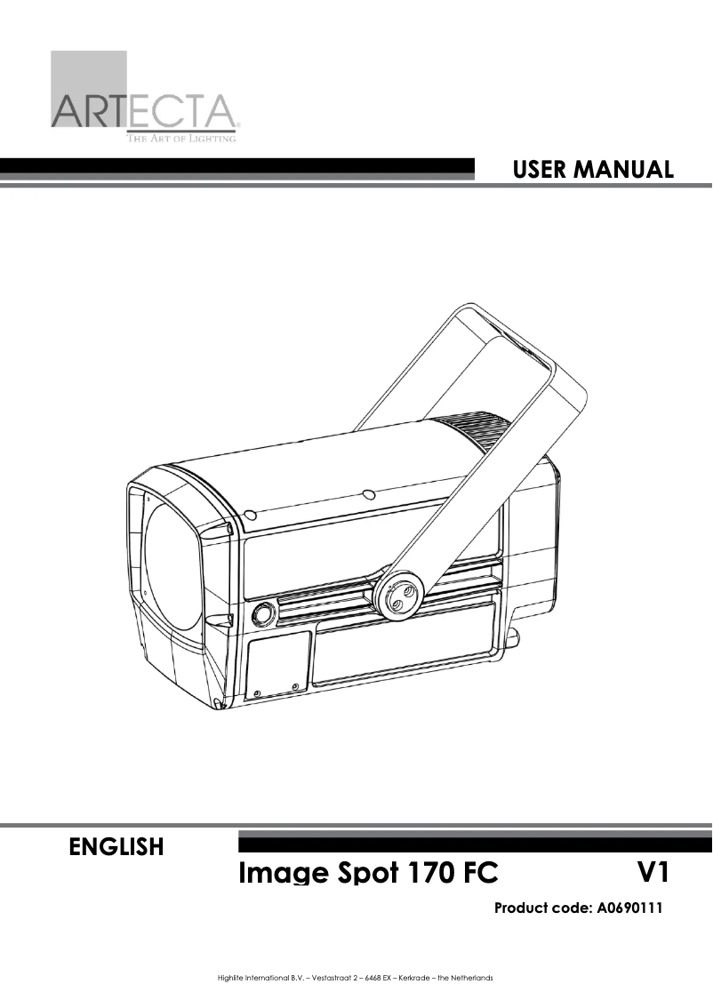 Image de la première page du manuel de l'appareil Image Spot 170 FC