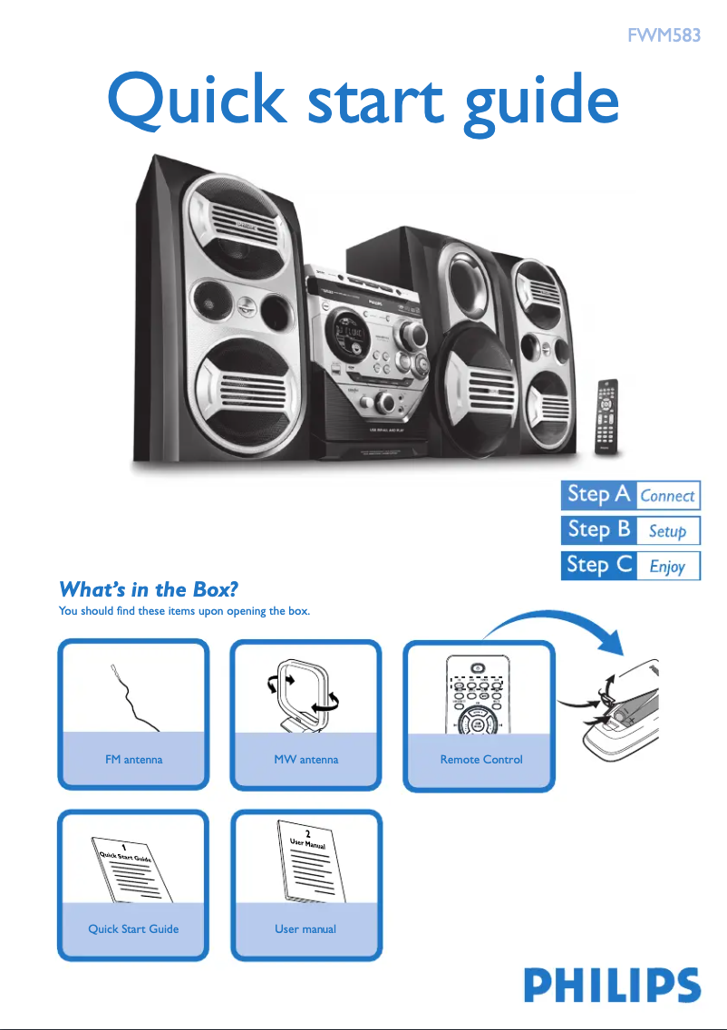 Imagen de la primera página del manual del dispositivo FWM583