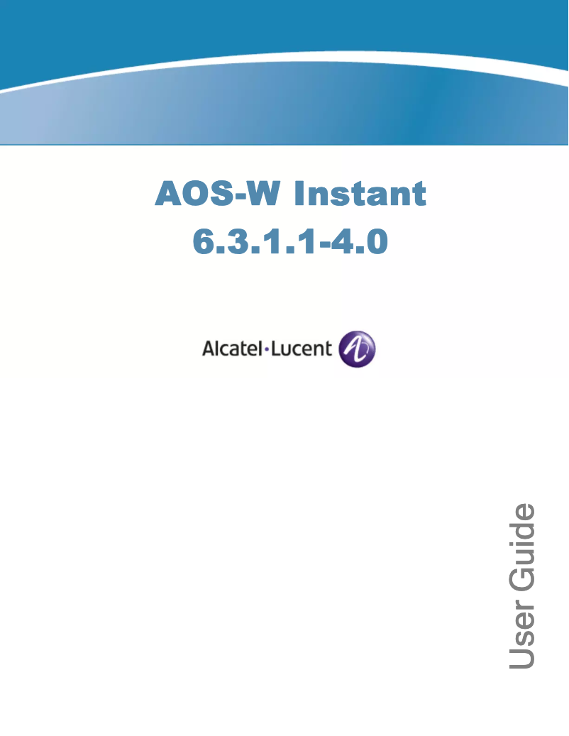 Page 1 de la notice Manuel utilisateur Alcatel-Lucent IAP92