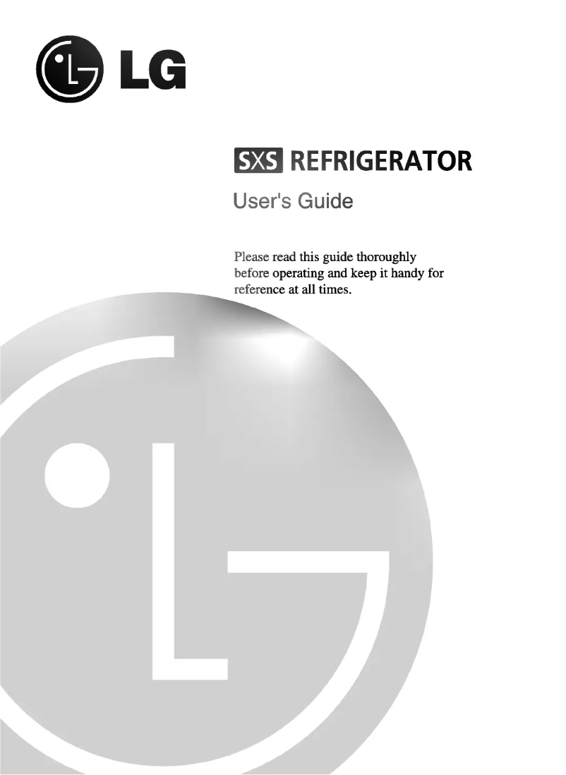 Page 1 de la notice Manuel utilisateur LG GR-B247DVZA