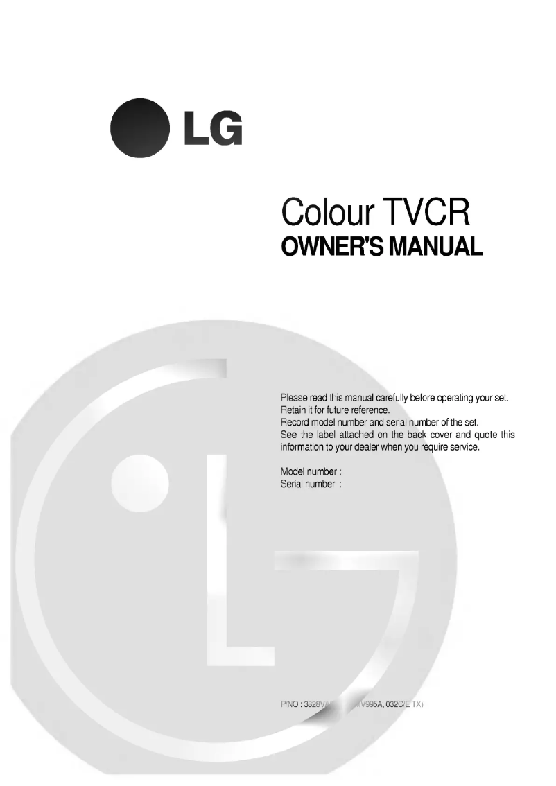 Page 1 de la notice Manuel utilisateur LG KE-14U43X