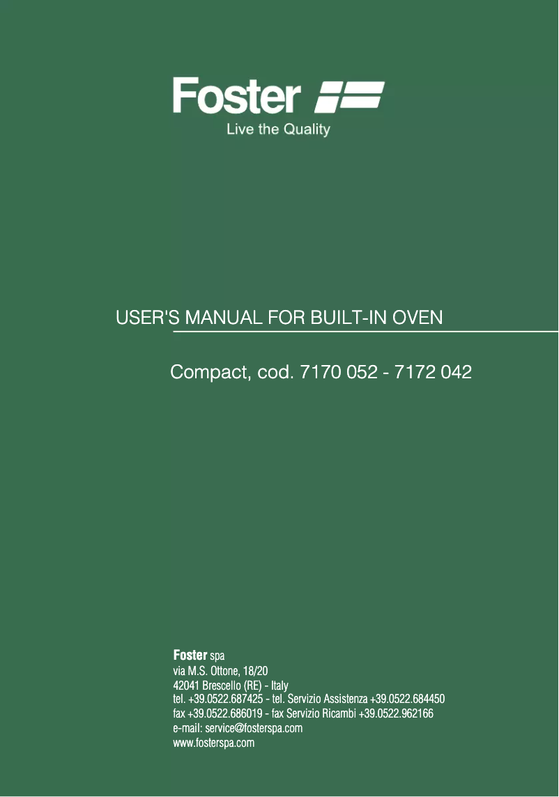 Image de la première page du manuel de l'appareil 7170 052