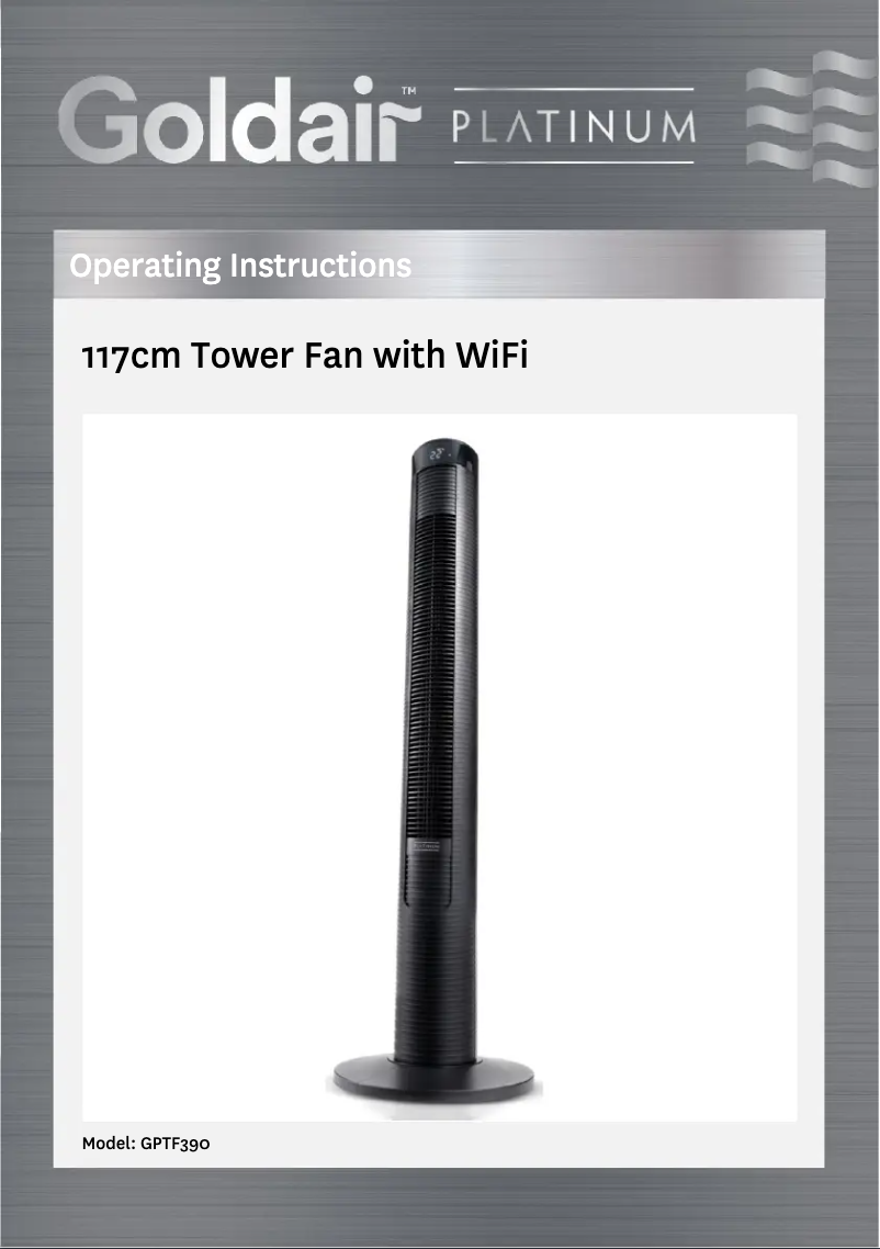 Imagen de la primera página del manual del dispositivo GPTF390