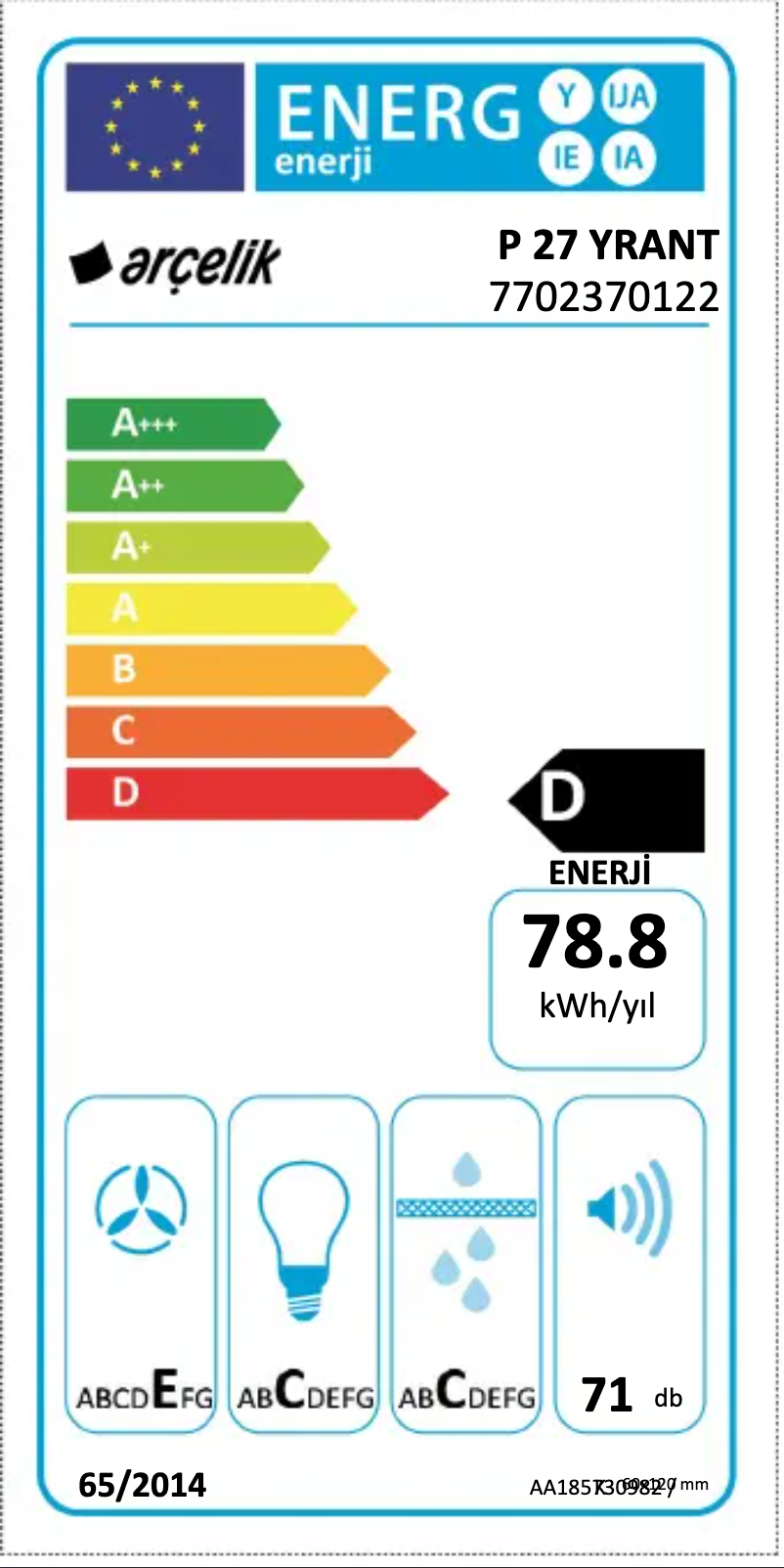Image de la première page du manuel de l'appareil P 27 YRANT