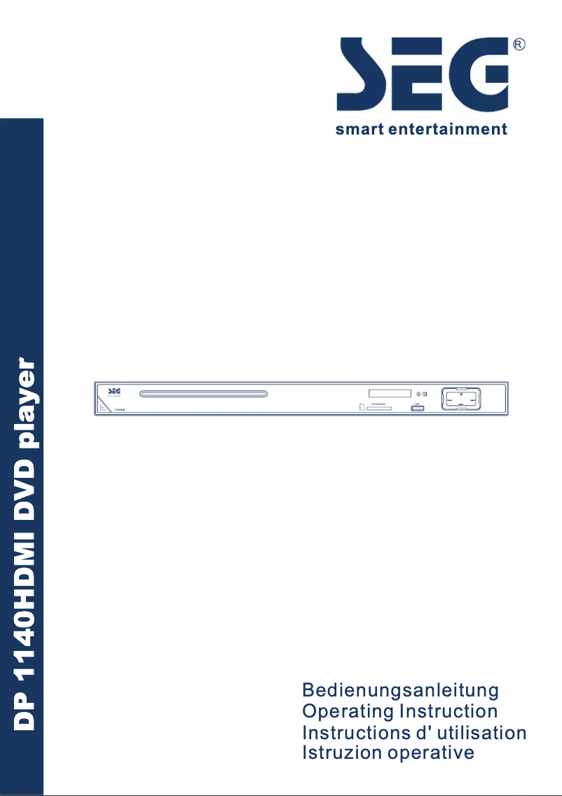 Image de la première page du manuel de l'appareil DP 1140HDMI
