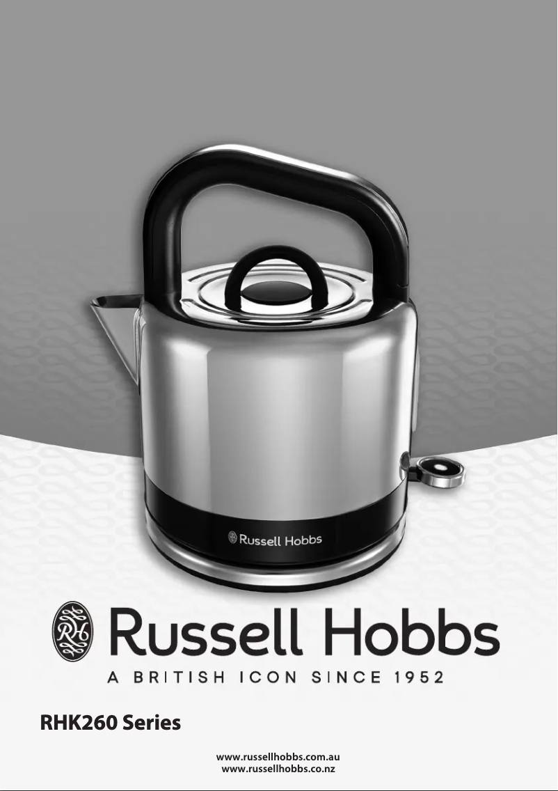 Page n°1 - Manuel utilisateur Russell Hobbs Distinctions RHK260