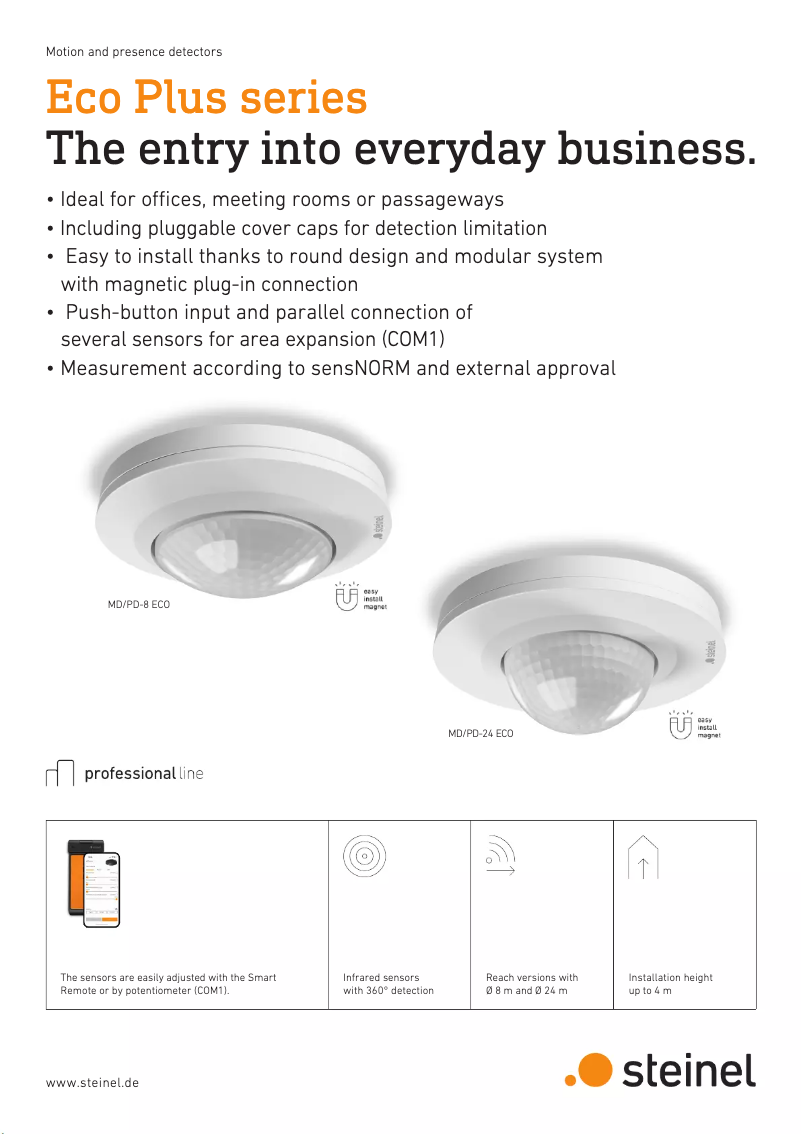 Image de la première page du manuel de l'appareil MD-8 ECO COM1