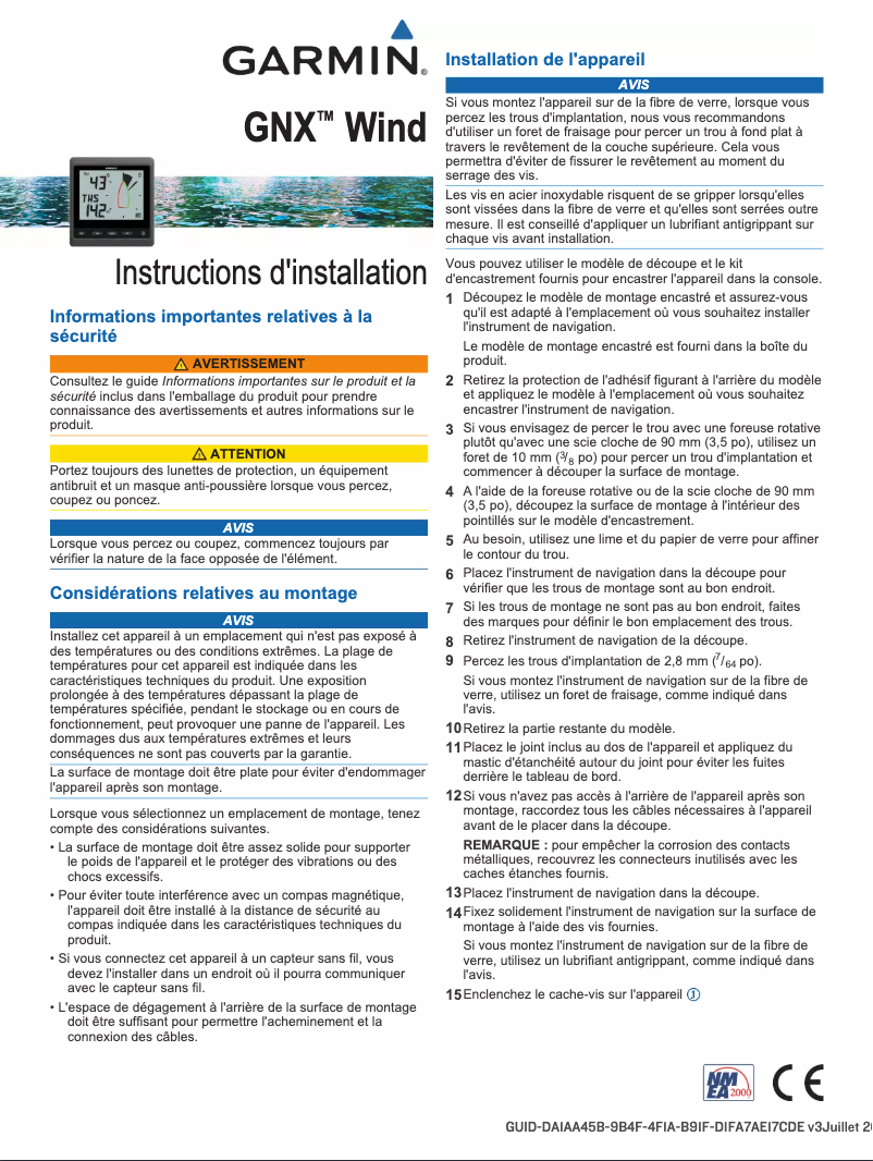 Página 1 del manual Manual de usuario Garmin GNX Wind