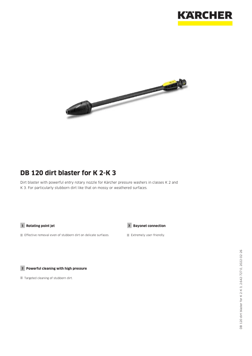 Page n°1 - Manuel utilisateur Kärcher DB 120