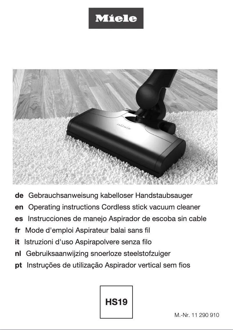 Page n°1 - Manuel utilisateur Miele Triflex HX1 Select