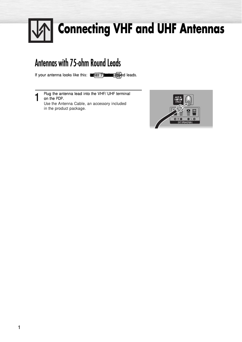 Page n°1 - Guide d'installation Samsung PS-37S4A1