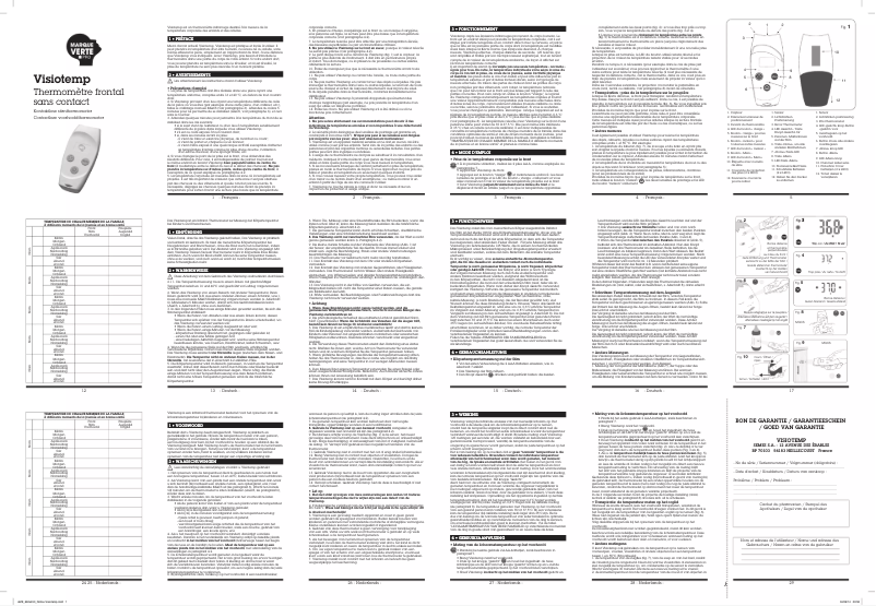 Page n°1 - Manuel utilisateur Marque Verte Visiotemp