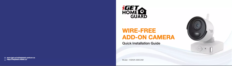 Page 1 de la notice Manuel utilisateur iGET HGNVK686CAM