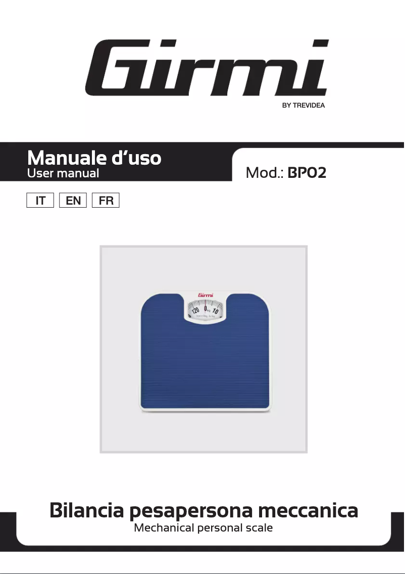 Página 1 del manual Manual de usuario Girmi BP02