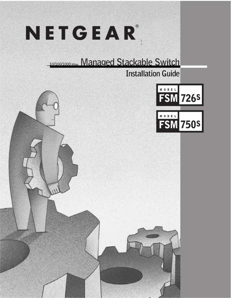 Page n°1 - Guide d'installation Netgear FSM750S