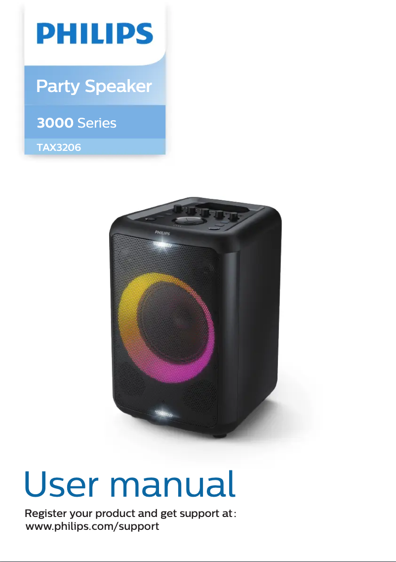Page 1 de la notice Manuel utilisateur Philips TAX3206