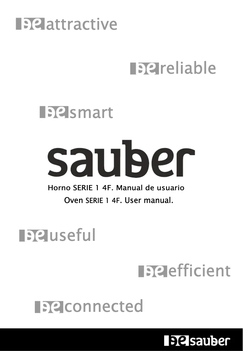 Page 1 de la notice Manuel utilisateur Sauber SERIE 1-4F