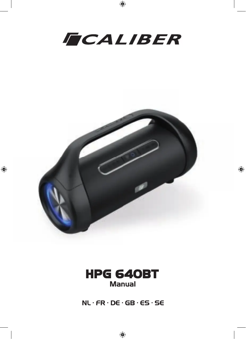 Page 1 de la notice Manuel utilisateur Caliber HPG640BT