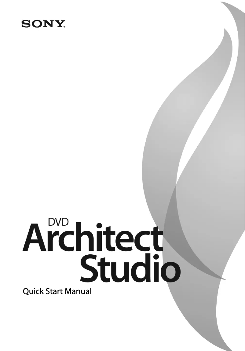 Image de la première page du manuel de l'appareil DVD Architect Studio 4.5