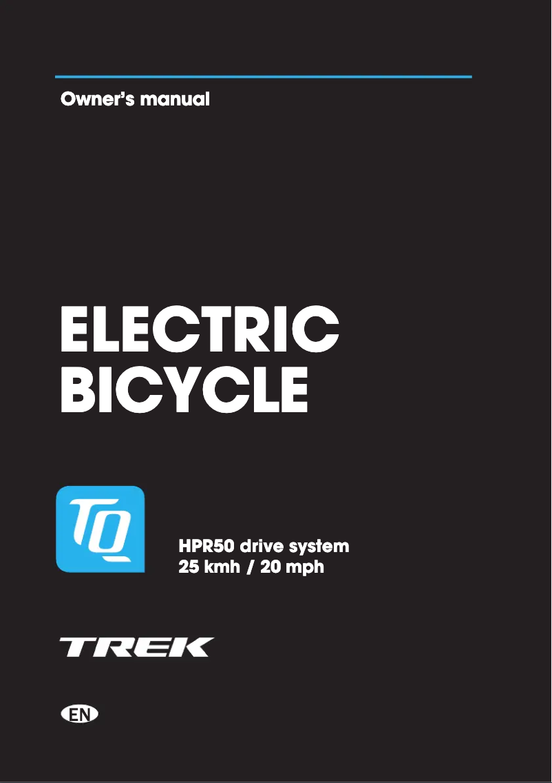 Page 1 de la notice Manuel utilisateur Trek Domane+ SLR 6 AXS